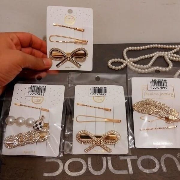 Beaded Pins And Hair Clips Set –