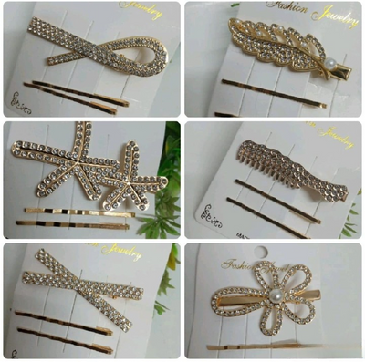 Beaded Pins And Hair Clips Set –